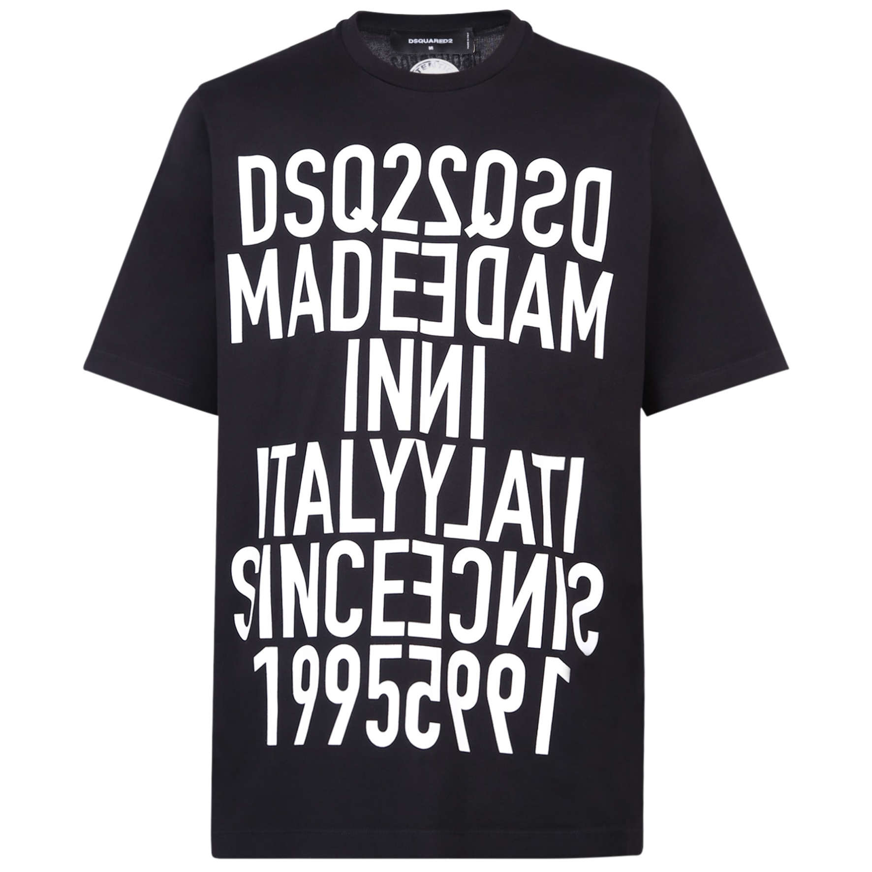 Verlengen Land Snel Dsquared2 MADE IN ITALY Spiegelbeeld print T-Shirt zwart - Líazura - ALWAYS  BELOW RETAIL PRICE